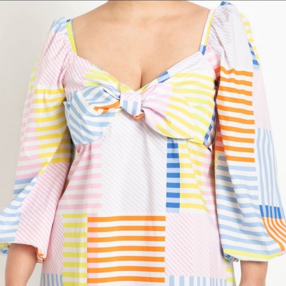 Eloquii Tie Bodice Dress sz 18